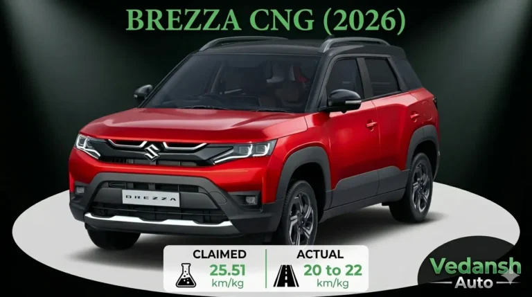 Brezza CNG real world mileage