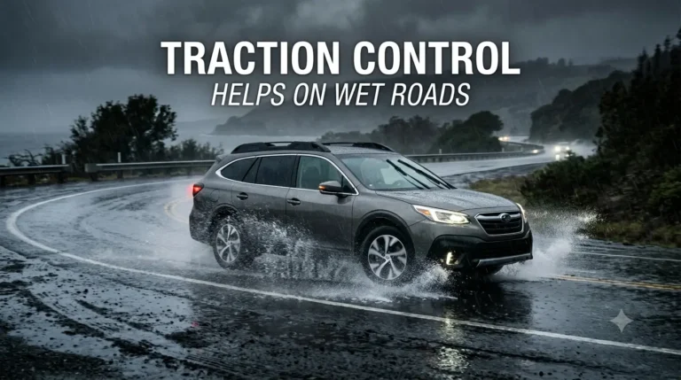 How traction control helps on wet roads