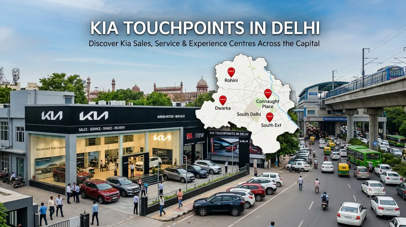 Kia showrooms in Delhi with addresses and phone numbers